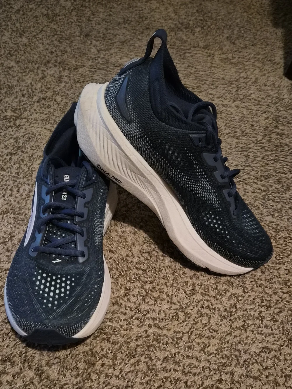 Brooks Glycerin 23 Women's Navy Blue and White Running Shoes